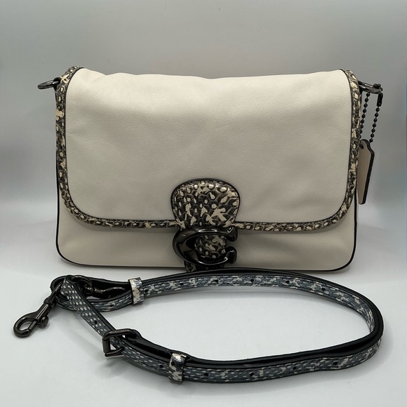 COACH SOFT TABBY CROSSBODY SNAKESKIN DETAIL - Picture 16 of 16
